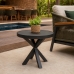 Mesa Lateral Tampo em Alumínio Pés em X 50cm Diâmetro
