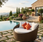 Chaise Ubatuba em Fibra Sint&eacute;tica