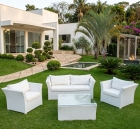 Sof&aacute; 02 Lugares Barra em Fibra Sint&eacute;tica