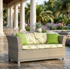 Sof&aacute; 02 Lugares Barra em Fibra Sint&eacute;tica