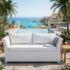 Sof&aacute; 03 Lugares Barra em Fibra Sint&eacute;tica