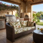 Sof&aacute; Caribe 03 Lugares em Fibra Sint&eacute;tica